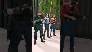 Damtoys 1/6 scale figures  Claire Redfield, Leon Kennedy & Jill Valentine - Resident Evil