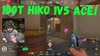 100T HIKO 1V5 ACE! | VALORANT
