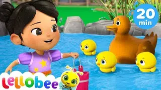 Clean Up the Pond and Find Peace | Lellobee City Farm | Songs and Cartoons | Best Videos for Babies