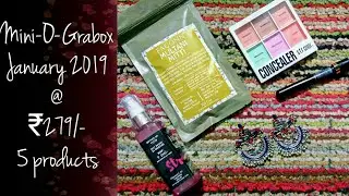 #miniograbox #grabox Mini-O-Grabox January 2019 by Faconn| ₹279/- |Most affordable subscription box