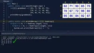 Lesson 11-2 Printing & Searching 2D Arrays (Introductory Java Programming for AP Computer Science A)