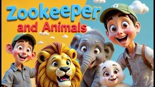 Magical Zoo Adventures: A Day with Animals and Friends! 🦁🐵 #kidzchulbul #nurseryrhymes #zookeeper