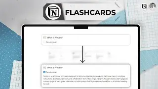 Create Study Flashcards in Notion (Reveal Answer Formula)
