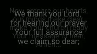 PREPARE OUR HEARTS (Piano Accompaniment w/ lyrics