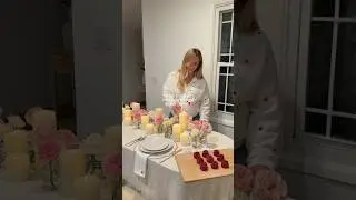 A rose themed valentines dinner party 🌹&hearts;️💌 #dinnerparty #valentines #hosting