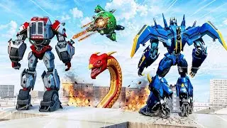 Robot Multiple Transform Car Game 3D - Android Gameplay