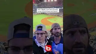 Leafs fans reaction to Jays going to the world Series #bluejays #toronto