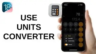 How to Use Units Converter on iPhone Calculator - iOS 18