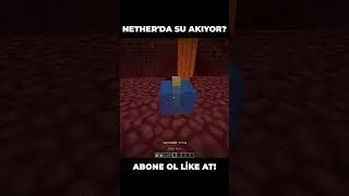 Su Nether'de Nasıl Duruyor? 🤔 #minecraft #shorts