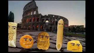 Nuggets con jamón en  el coliseo romano (meme)