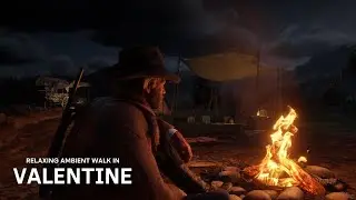 RDR2 Relaxing Ambient Walk Through Valentine | Scenic Walking Tour