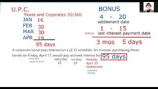 Calculating Number of Days of Accrued Interest.  Series 7 Exam Prep