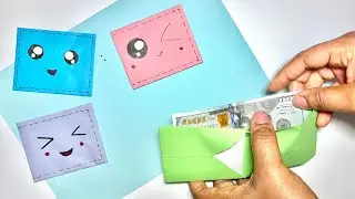 How to make a cute paper wallet | Origami wallet | origami craft with paper | DIY mini paper wallet