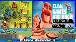 Upcoming Clan Games Info || 23rd to 29th november 2018 || Full Rewards Information || Clash Of Clans
