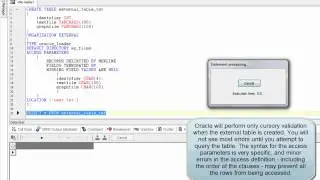 Oracle - using External Tables