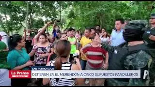 Detienen en El Merendón a cinco supuestos pandilleros de la MS 13