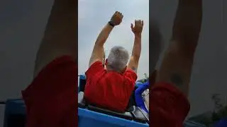 Storm Chaser backrow POV #rollercoaster #youtubeshorts #amusementpark #ride #extreme