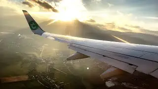 Glorious Sunset Takeoff from Salzburg! | Transavia Boeing 737-800 | PH-HZL [4K 60fps]