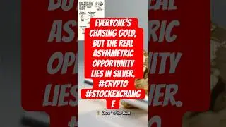 Everyone&rsquo;s chasing gold, but the real asymmetric opportunity lies in silver. #crypto #stockexchange