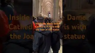 Joan of Arc inside the Notre Dame Cathedral, Paris