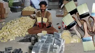 Whitewash Brushes Manufacturing Process in Factory | How it's Made Paint Brushes
