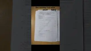 Bsc nursing 3rd year nursing research and statistics solve paper 2020 MP MSU#nursing degree#simpal📑📝