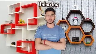 setup decoration product Unboxing || my new setup 🤓 Technical rest Onlineshoppee Hexagonal MDF