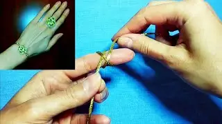 DIY Korean knot, braided jewelry ideas 😍 Tutorial on how to make a cord bracelet, ring, or earrings
