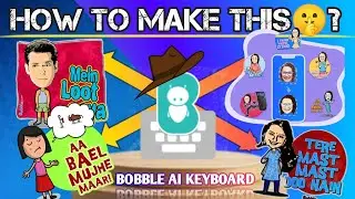 How to make your own face sticker in whatsapp 🔥||Bobble ai keyboard👌