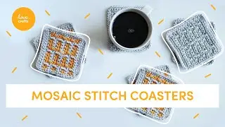 How to crochet Mosaic stitch coasters