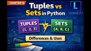 Chapter 10: Python Tuples & Sets Explained Simply | Differences & Use Cases | Learnify