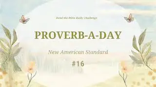 (NASB) Proverb-A-Day Challenge: Proverbs 16