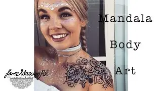 Mandala Body Art by Laree Wasson Art