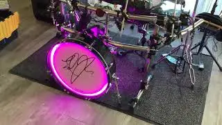 Gigging with E-Drum Electronic Drum HYBRID Kit.  Uses Roland, Yamaha, Mackie, Sabian & Zildjian