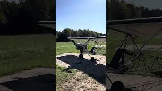 Home Built Ultralight Airbike 103 Engine Started Up and Idling (+ Dog)