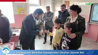 Ceylanpınar Belediye Eşbaşkanları Okulları Ziyaret Etti