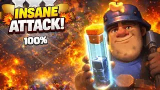 Miner ne base wipe kar diya 😱100% Attack = PURE DOMINATION 💣🔥 #clashofclans 