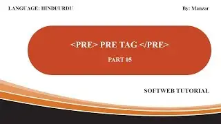 Html Pre tag in hindi | HTML Tutorial in hindi