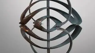 Whitaker Wind Sculpture Mirinda IV in Copper and Stainless Steel HiRes