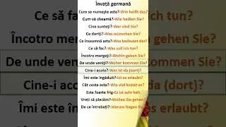 Invata Germana | #SHORTS | Propozitii simple in limba germana