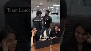 Employees-Team- Leader Manager  #comedy #anniversary #funny