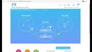 Веб-интерфейс администратора маршрутизатора ZTE MC801A 5G