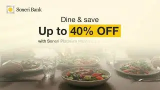 Luxury Dining with Savings | Soneri Platinum Mastercard Debit Card