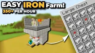 Minecraft EASY IRON Farm in 1.21 NEW DESIGN JAVA & Bedrock 