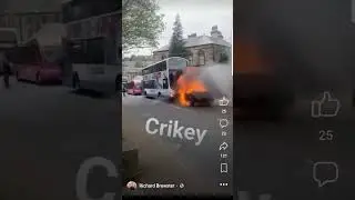 CAR ON FIRE #short #reel #car #bus #gopro #video
