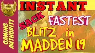 FASTEST BLITZ IN MADDEN 19. INSTANT SACK. TRUE NANO BLITZ. STRAIGHT FIRE.🔥. UNSTOPPABLE BLITZ