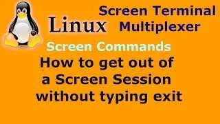 How to get out of a Screen Session without typing exit - Terminal Multiplexer Linux Unix