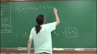 Aula 21. B&oacute;sons de Goldstone e mecanismo de Higgs (Cont. I)