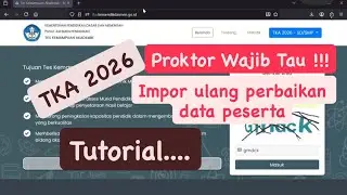Tutorial Impor Ulang data peserta TKA 2026 setelah ada perubahan di dapodik. #tkasmp #tutorial #fyp 