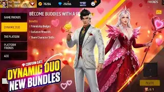 Dynamic Duo New Bundles Free Fire | Free Fire New Events | Valentines Day Event Free Rewards FF #ff